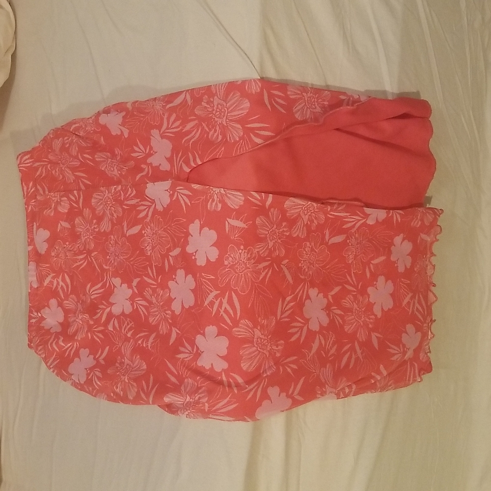 Full Tilt Hawaiian Mesh Midi Skirt